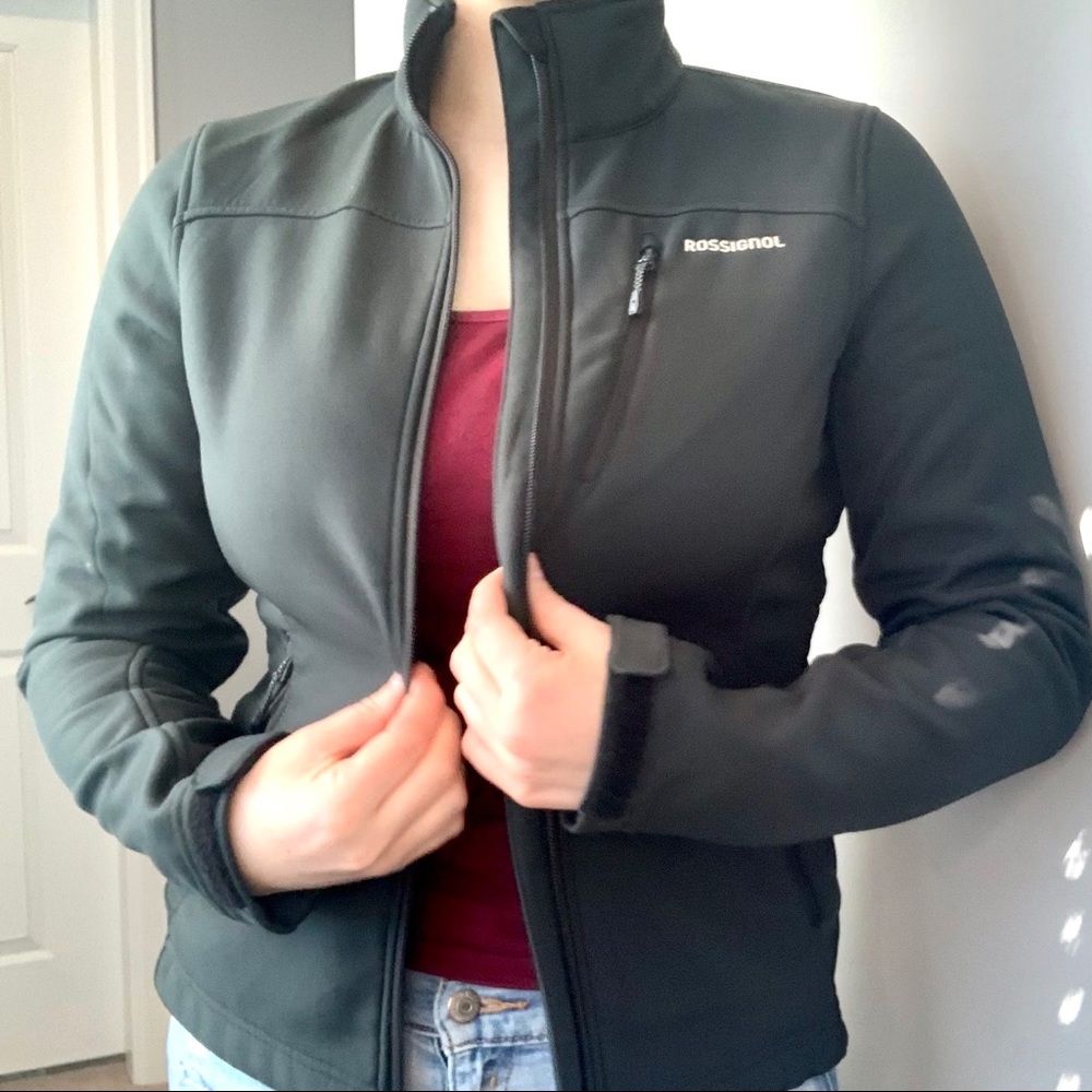ROSSIGNOL Black Women’s Zip Jacket Size M
